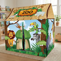 Dětský stan Safari Jungle - design s motivem zvířat - dětský vnitřní domeček | meowbutter