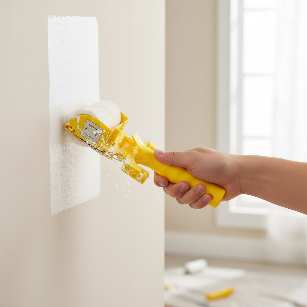 Paint Roller Edger Tool — Tape-Free Baseboard and Crown Molding Guide