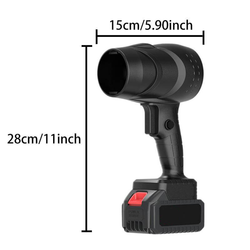Soprador de Ar Sem Fios - Motor Brushless - Velocidade Ajustável - Alta Pressão - Preto e Azul | meowbutter
