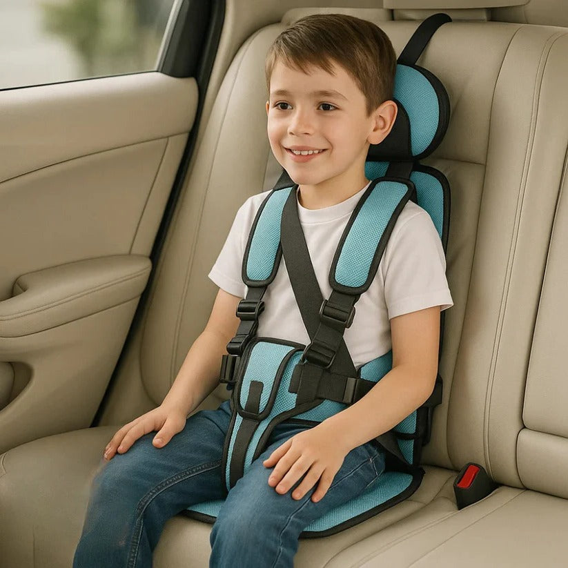 Foldable Child Car Seat — Five-Point Harness, Compact Frame
