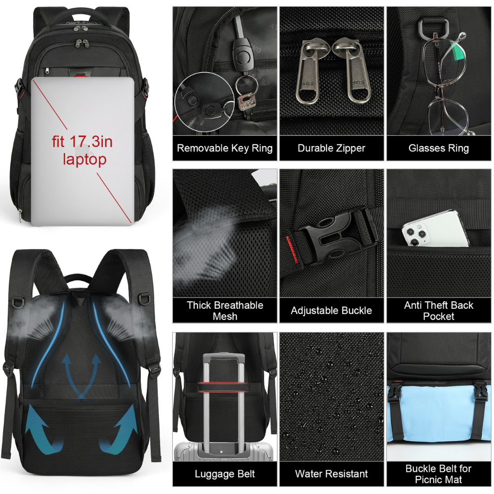 Backpack Travel Large Insulated Laptop Compartment Organizer | Meowbutter