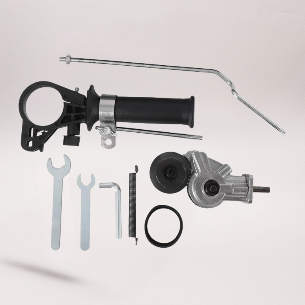 Dual Head Sheet Nibbler Drill Attachment — Precision Metal Trimmer