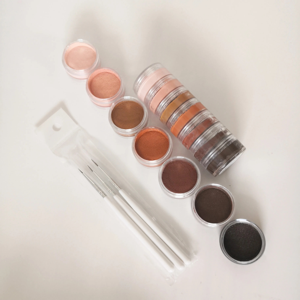 Kit de peinture corporelle arc-en-ciel Split Cake — Palette de pigments solubles dans l'eau