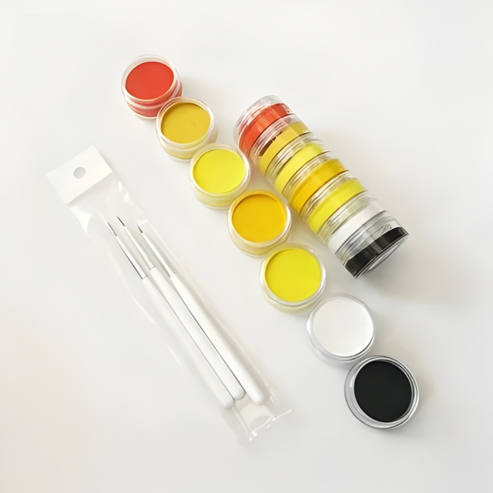 Kit de peinture corporelle arc-en-ciel Split Cake — Palette de pigments solubles dans l'eau
