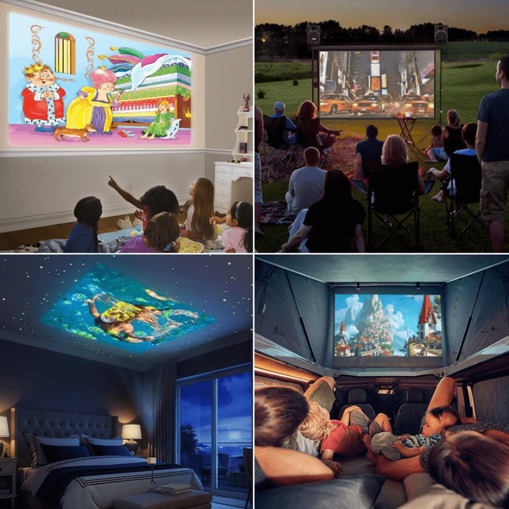 World Cup Compact Projector — HDMI Port, 100-Inch Projection