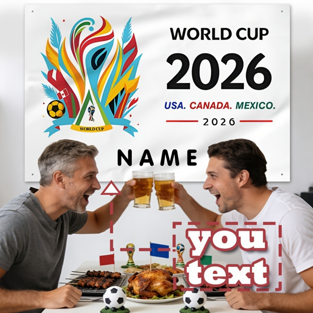Banner de perete cu steagul Mexicului - nume și stemă personalizate