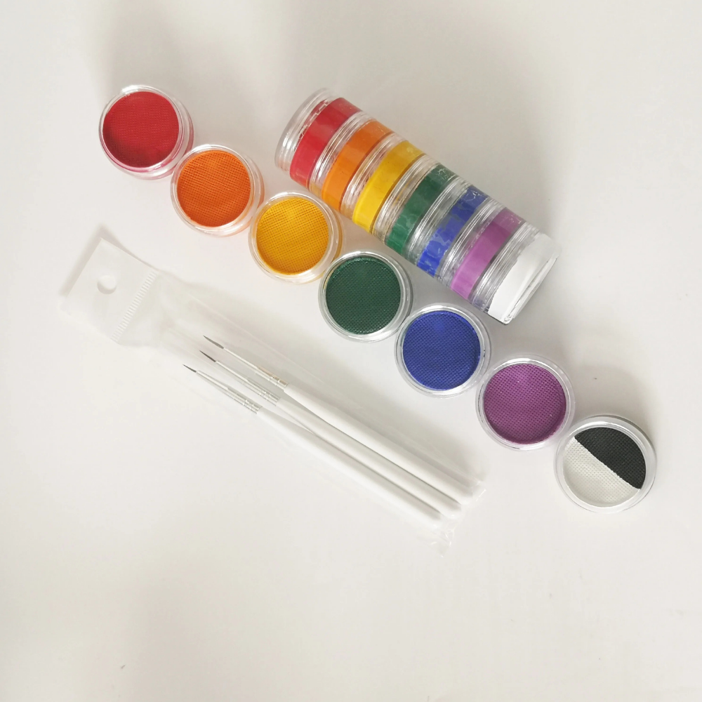Kit de peinture corporelle arc-en-ciel Split Cake — Palette de pigments solubles dans l'eau