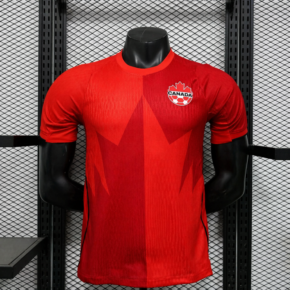Maglia da calcio Canada Coppa del Mondo 2026 ad asciugatura rapida — Tessuto leggero traspirante che allontana l'umidità