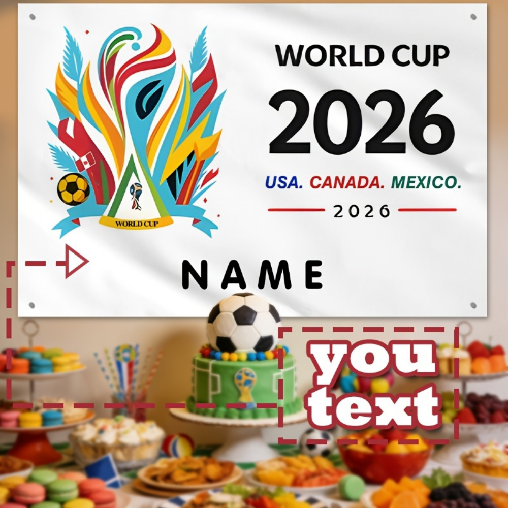 Banner de perete cu steagul Mexicului - nume și stemă personalizate