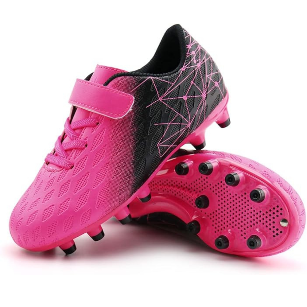 Langlebige Fußballschuhe für Kinder - Verstärktes Synthetik-Obermaterial, strategisches Profil für optimale Traktion