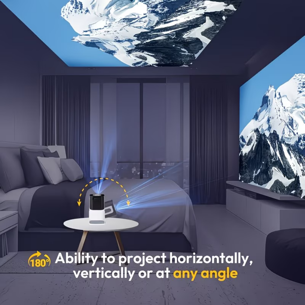 Kompaktní WiFi Bluetooth LCD projektor - nativní rozlišení 720p, 300 ANSI lumenů, vstup 1080p
