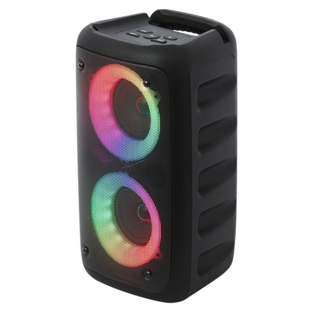 Portable Karaoke System — 15W Dual-Driver Speaker, Bluetooth 5.2, Microphones