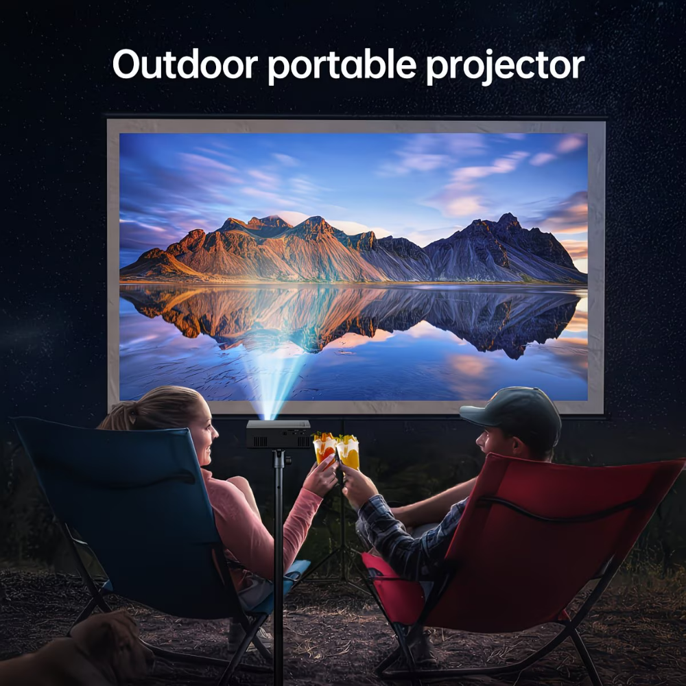 Tragbarer 1080P-Mini-Projektor - kompakt und leicht