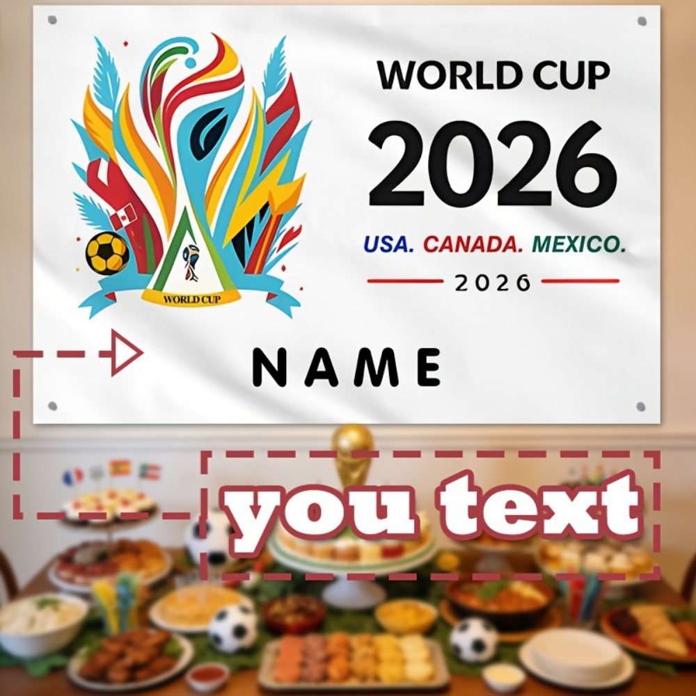 Banner de perete cu steagul Mexicului - nume și stemă personalizate