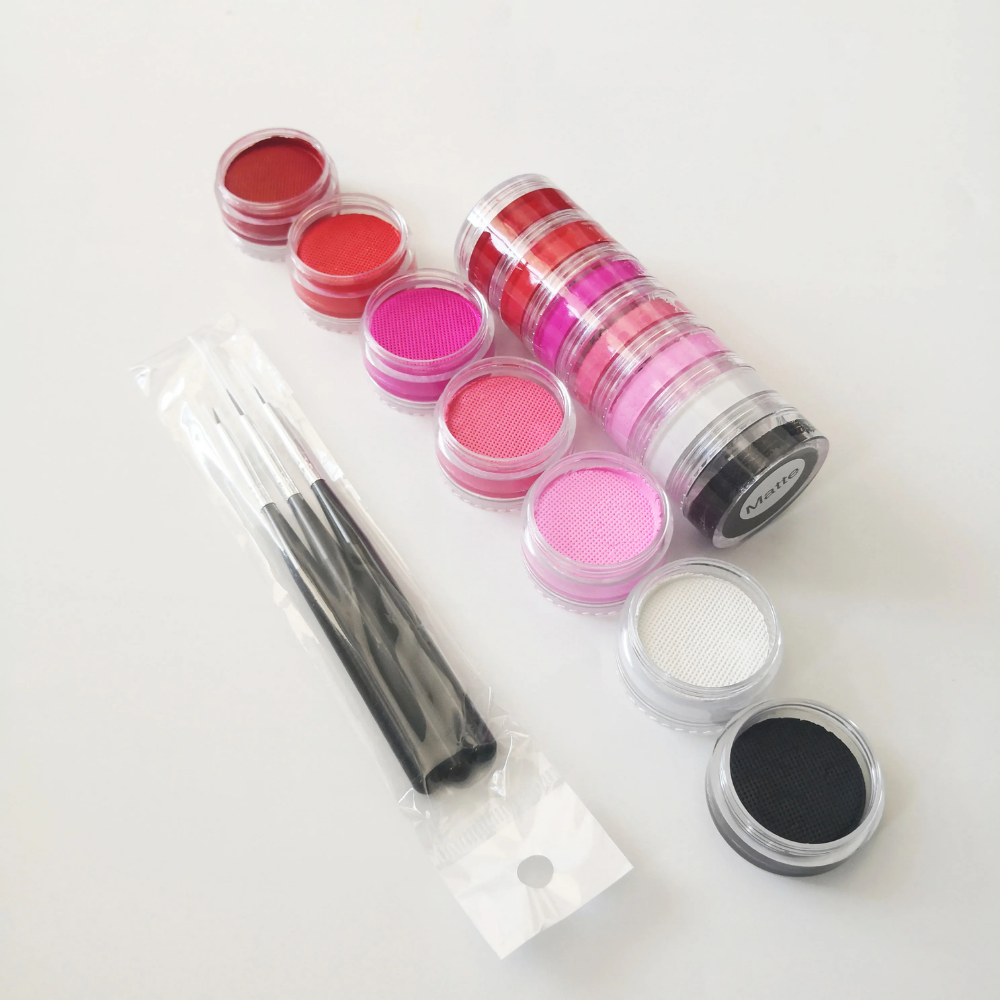 Kit de peinture corporelle arc-en-ciel Split Cake — Palette de pigments solubles dans l'eau