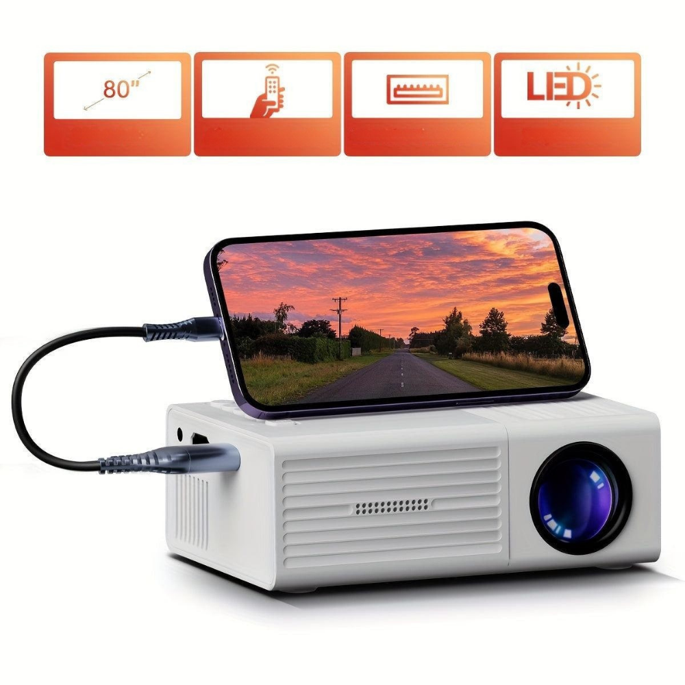 Mini-projecteur World Cup - LED de 3000 lumens