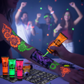 6-teiliges Neon-UV-Leuchtkörperfarben-Set