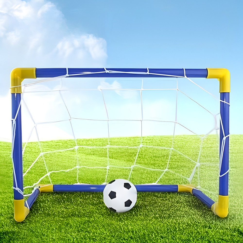 Kit compatto per porta da calcio per bambini - rete da allenamento portatile, a partire da 3 anni