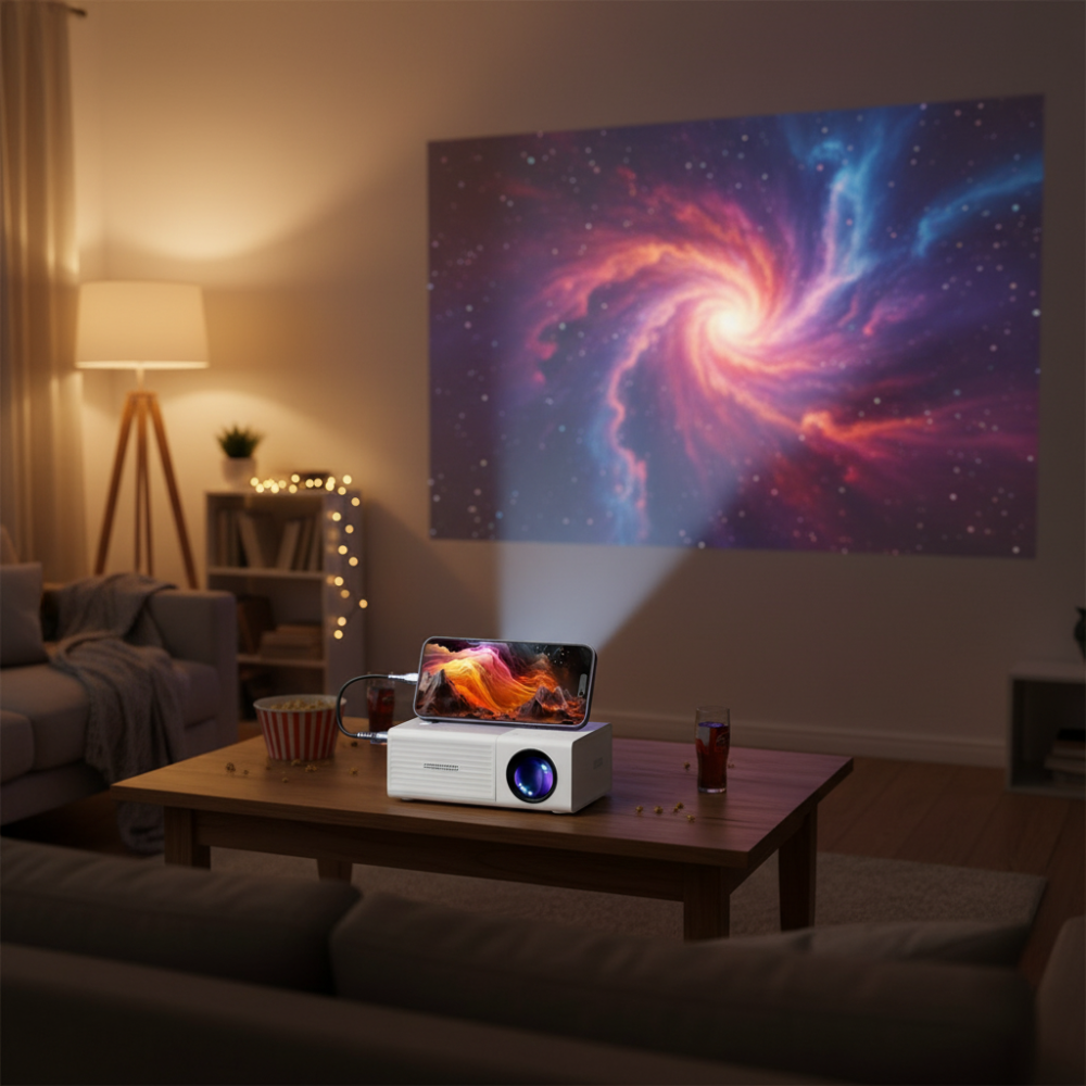 Mini-projecteur World Cup - LED de 3000 lumens