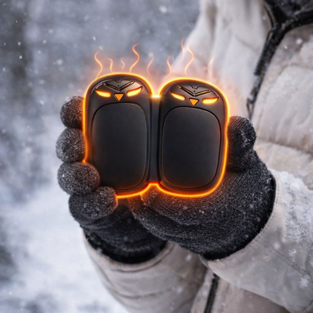 Sada 2 USB ohřívačů rukou — dobíjecí elektrické kapesní ohřívače