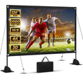 Samostatně stojící skládací projekční plátno — kompaktní rám, pružná HD a 4K tkanina