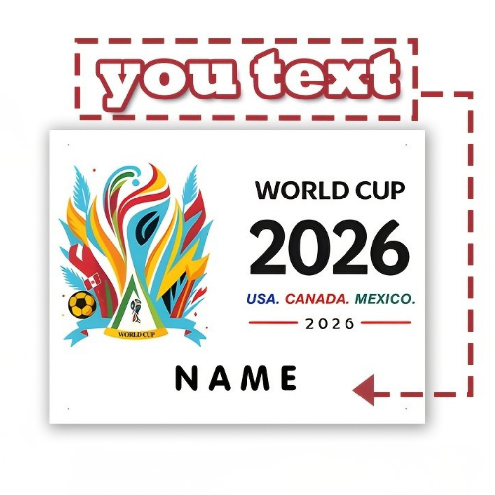 Banner de perete cu steagul Mexicului - nume și stemă personalizate