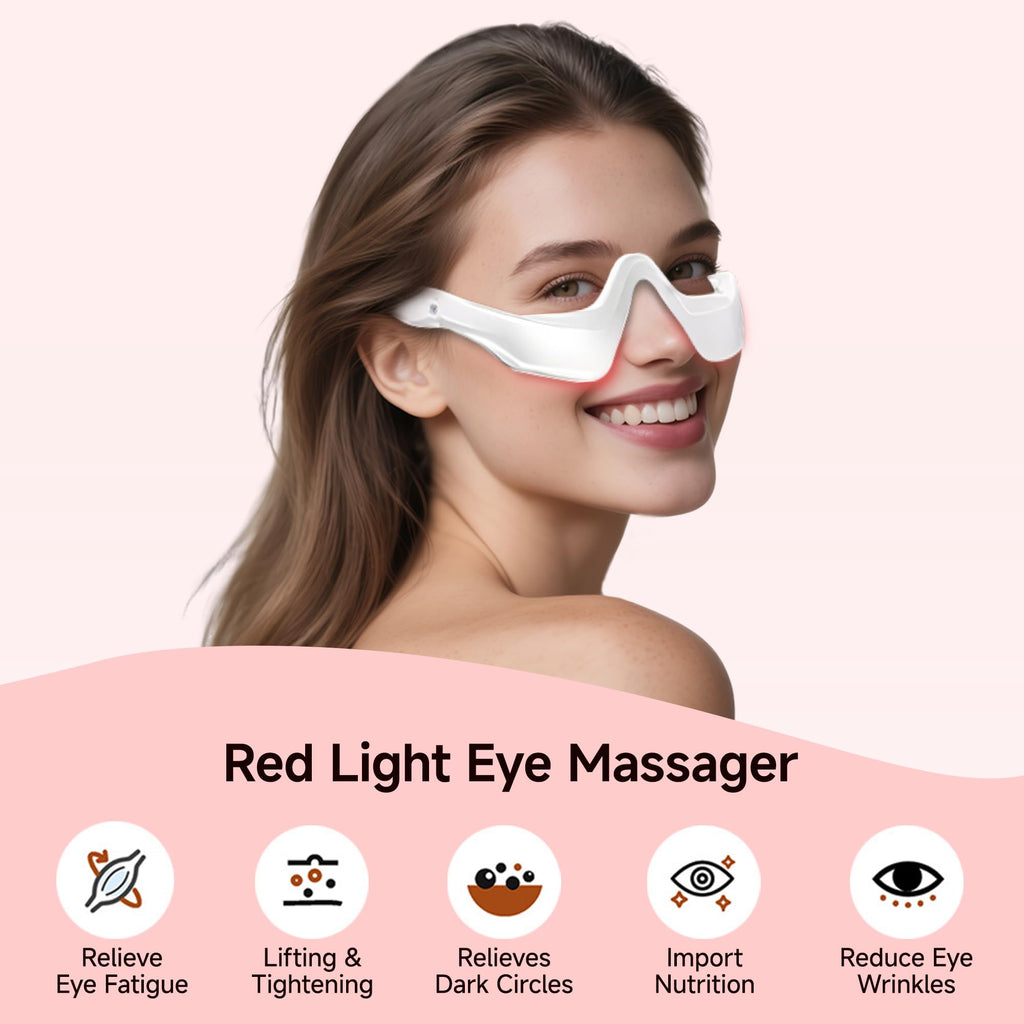 LED Eye Massager for Puffiness, Dark Circles and Smoother-Looking Skin