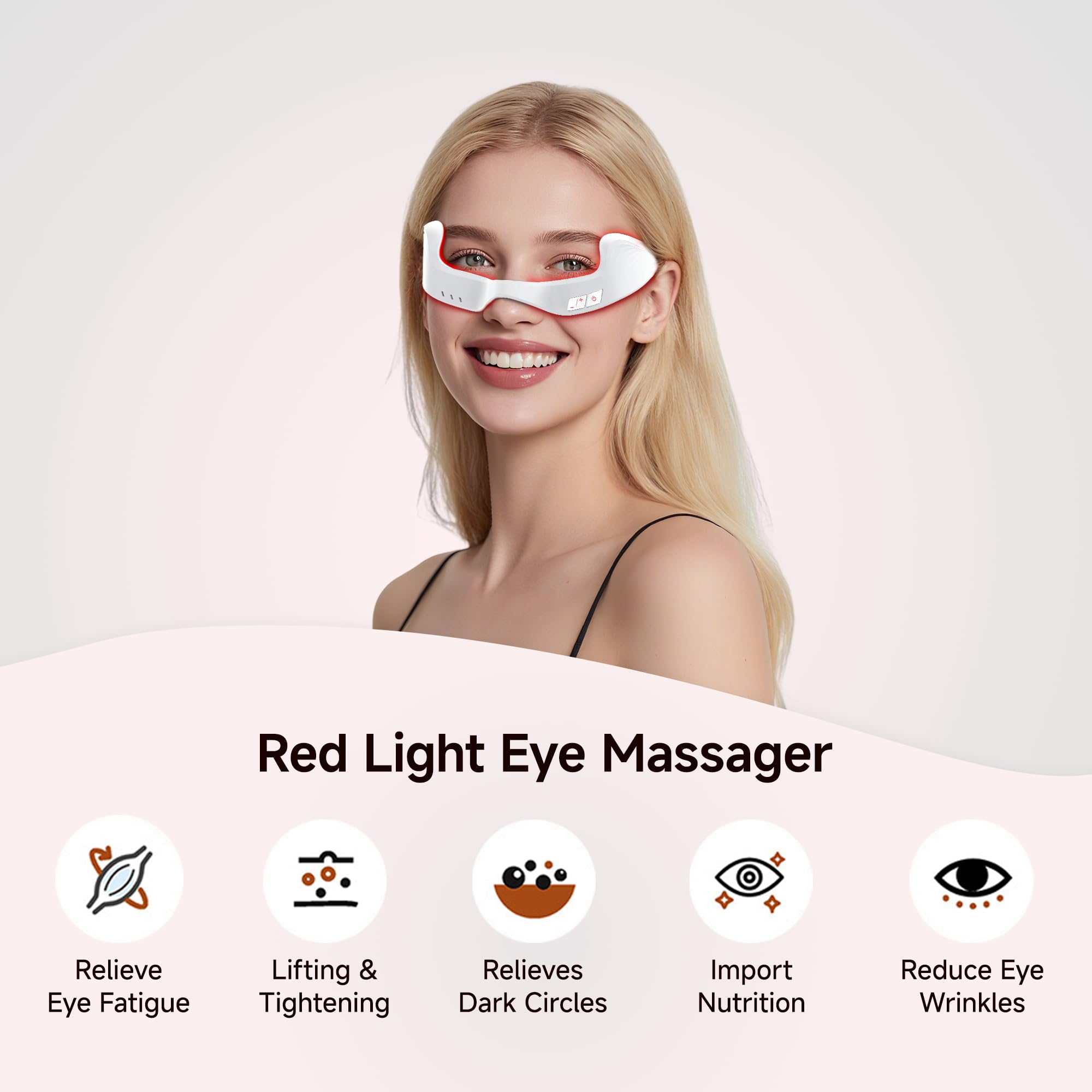 Hands-Free Light Massager for Tired Eyes and Daily Radiance