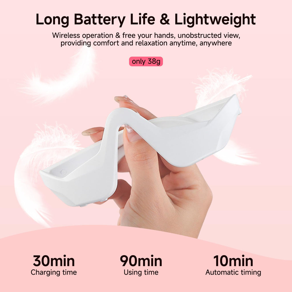 LED Eye Massager for Puffiness, Dark Circles and Smoother-Looking Skin