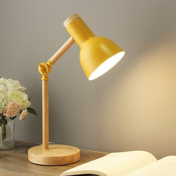 Nordisk Træ LED Bordlampe | Skandinavisk Minimalistisk Belysning | Meowbutter