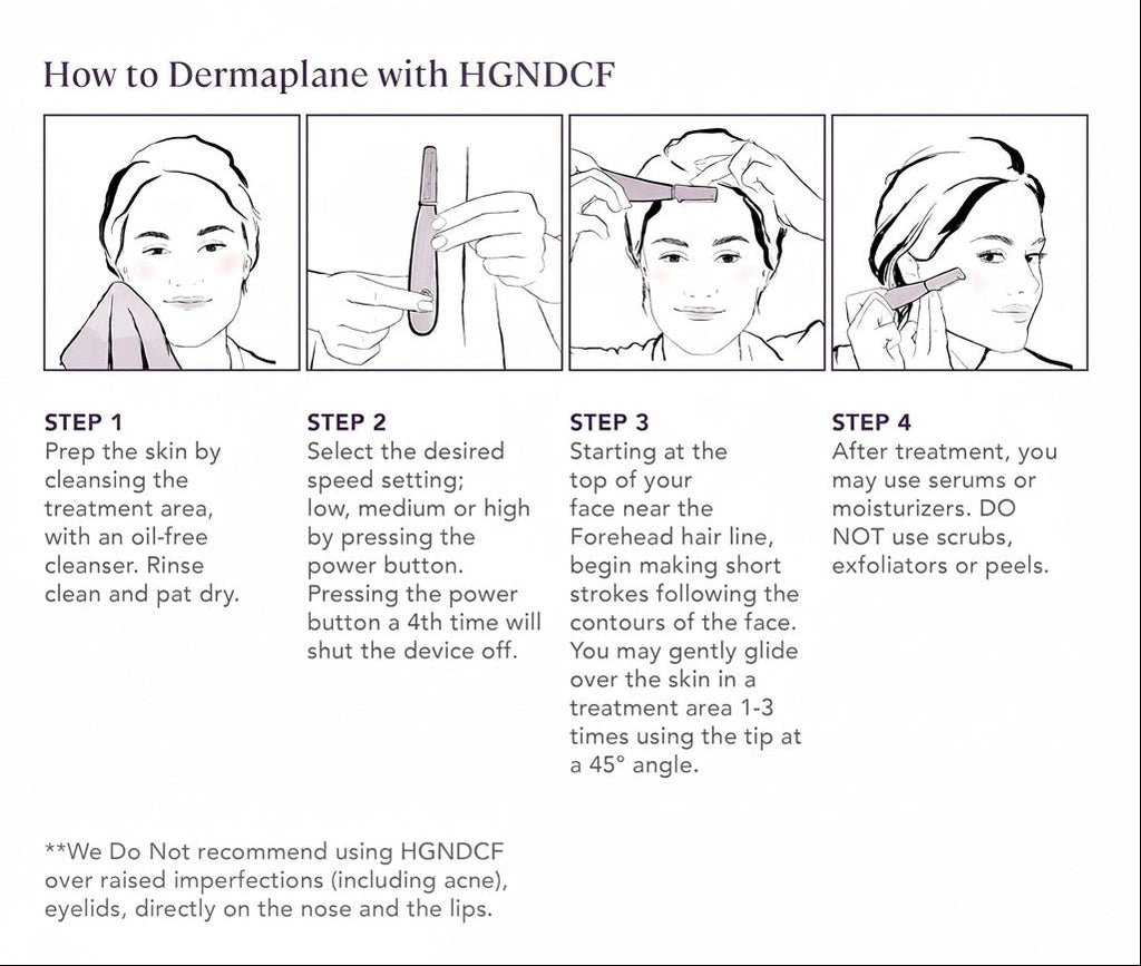 Advanced Sonic Dermaplaning Tool for Smooth, Radiant Mature Skin