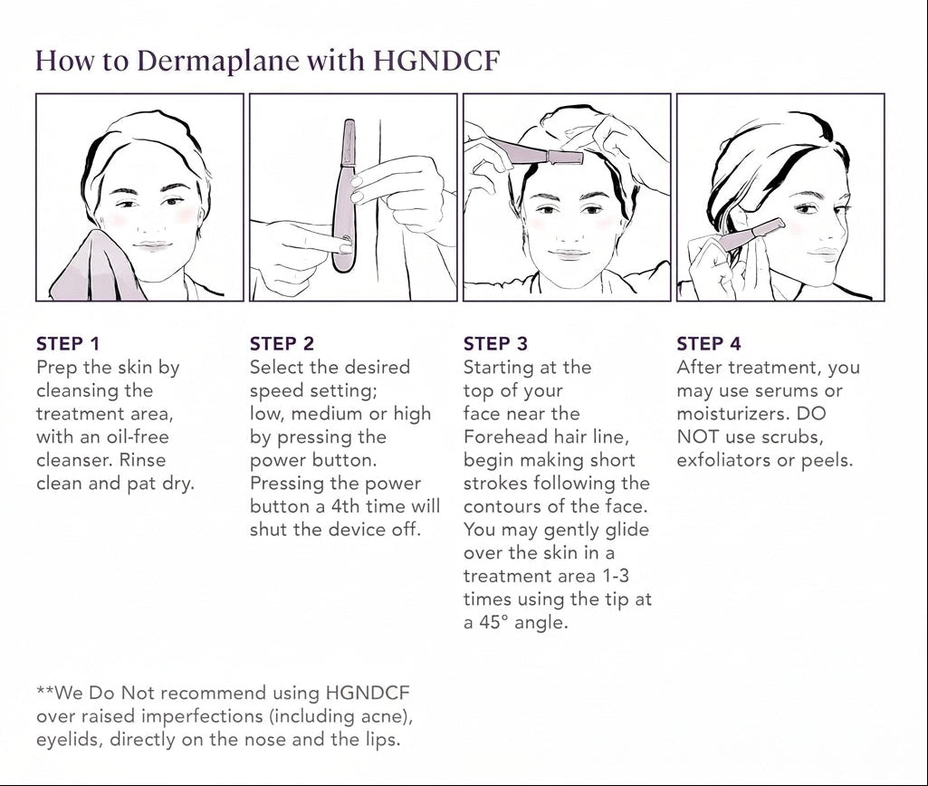 Advanced Sonic Dermaplaning Tool for Smooth, Radiant Mature Skin