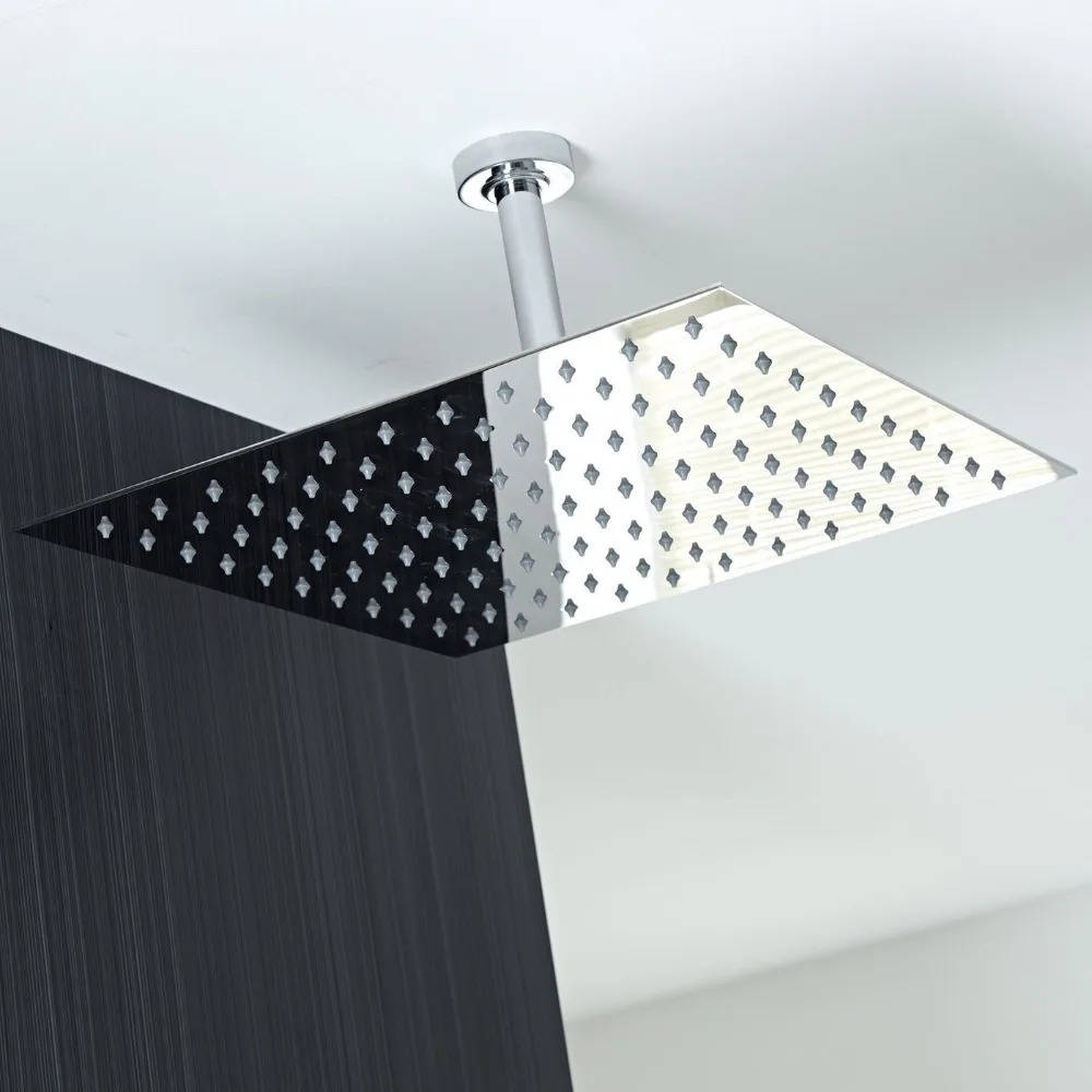 Soffione Doccia a Pioggia da Soffitto - 16 Pollici con Filtro - Design Ultra Sottile | meowbutter