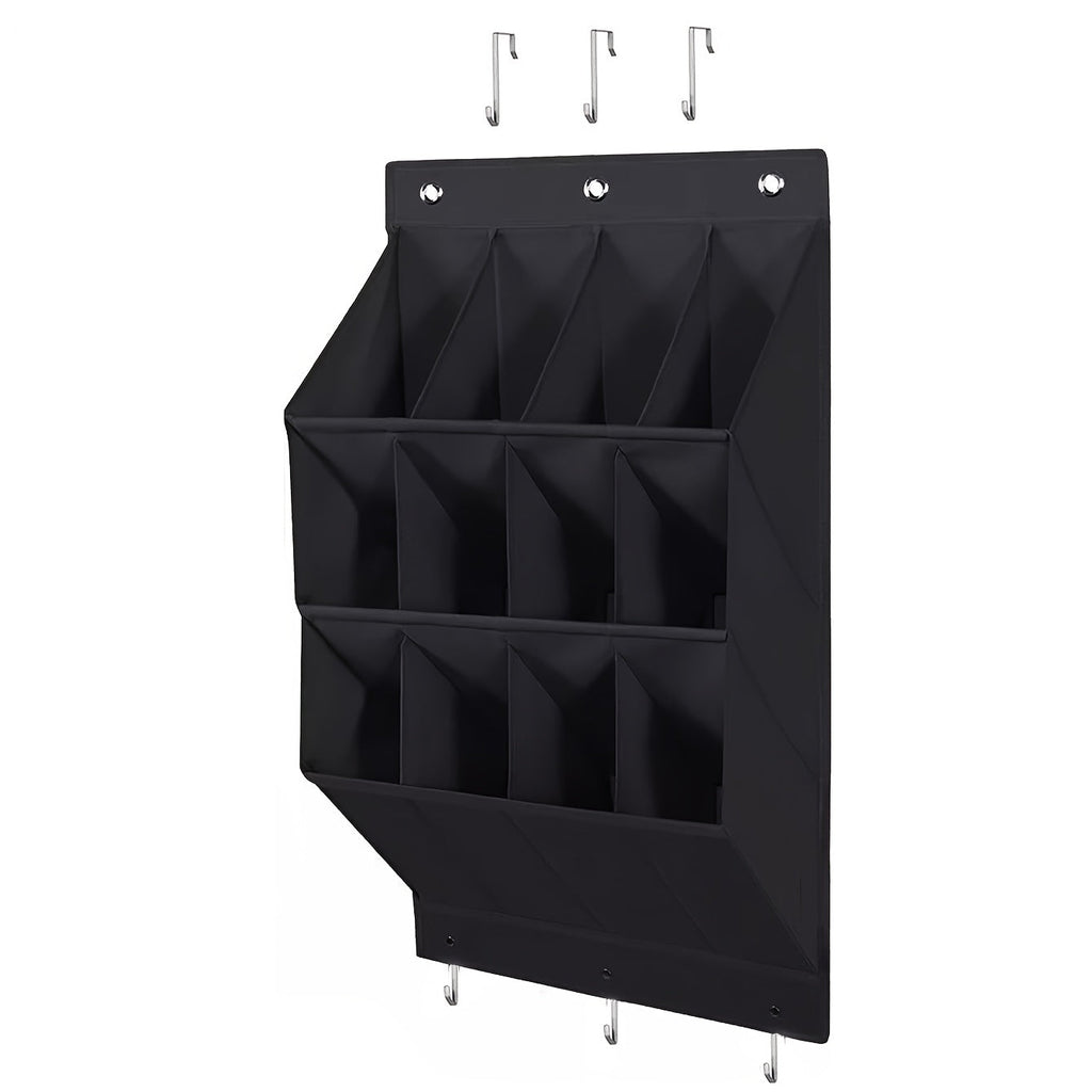 Over Door Shoe Organizer With Multiple Pockets For Shoes And Accessories