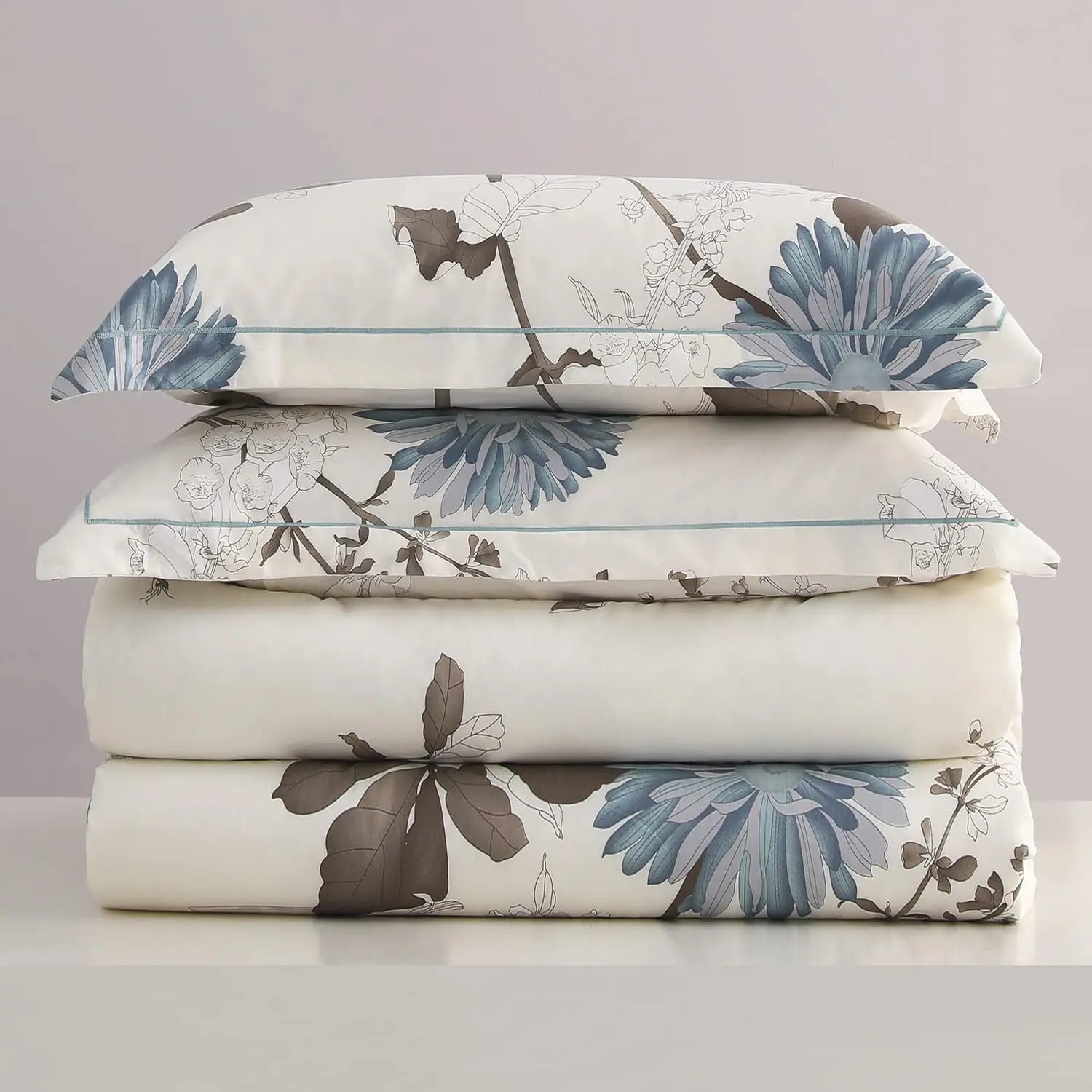 Luxe Botanical Floral 4-Piece Bedding Set