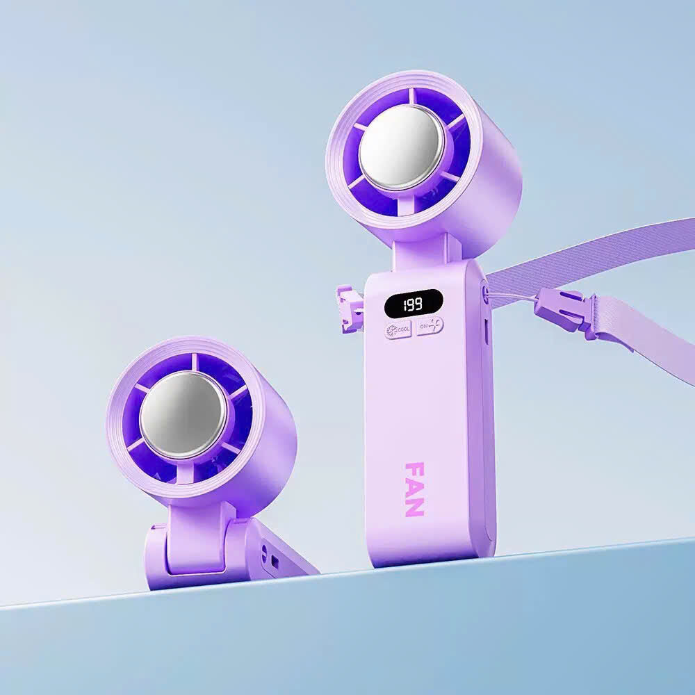 Ice Cooler Handheld Turbo Fan For Travel And Daily Use