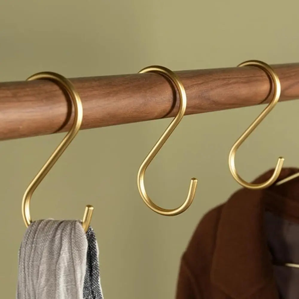 Multipurpose Aluminium S-Shaped Hooks Matte Finish, 5-Piece Set