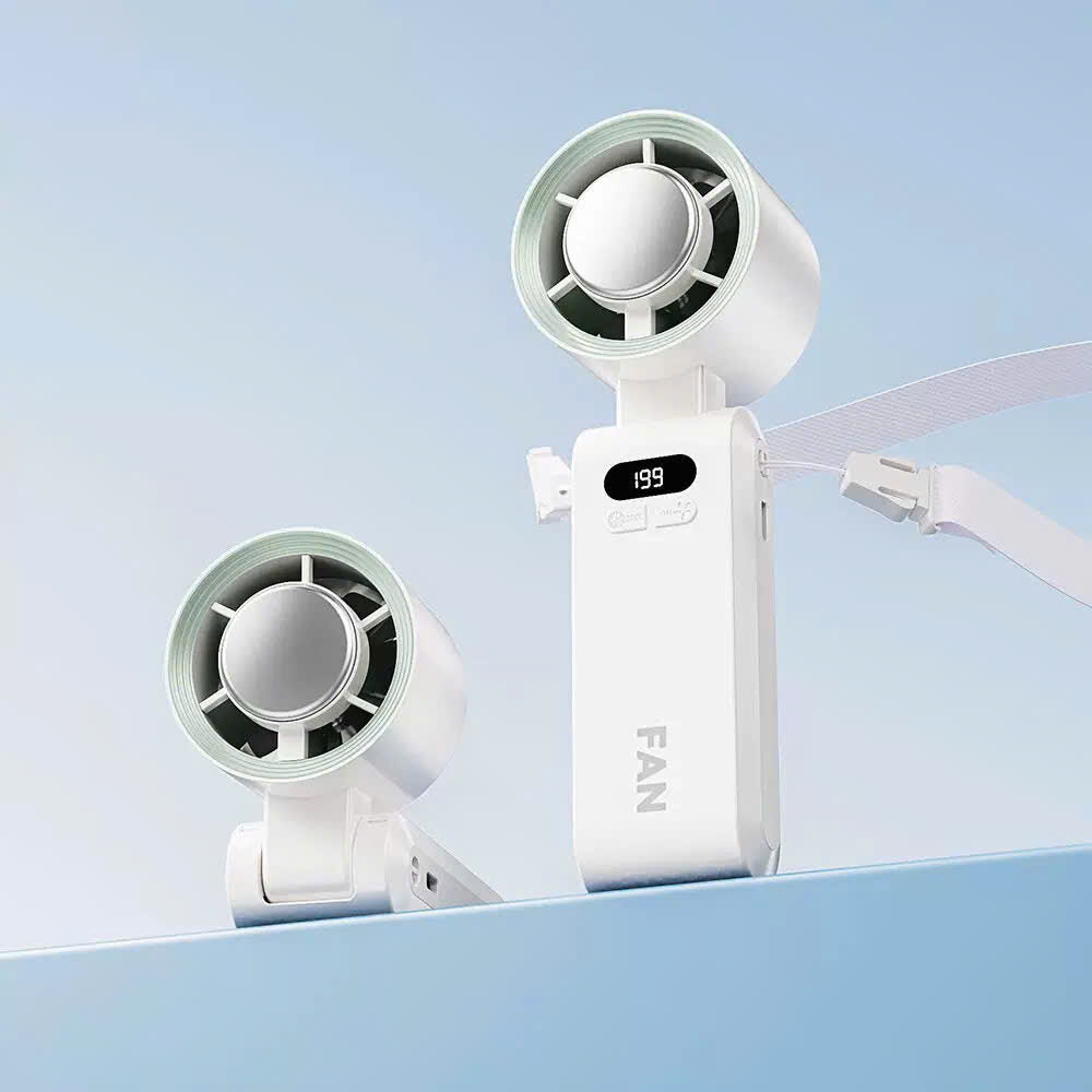 Ice Cooler Handheld Turbo Fan For Travel And Daily Use