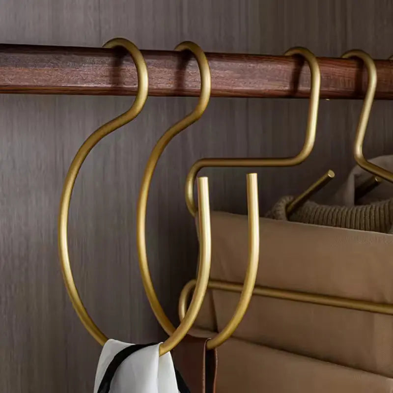 Multipurpose Aluminium S-Shaped Hooks Matte Finish, 5-Piece Set