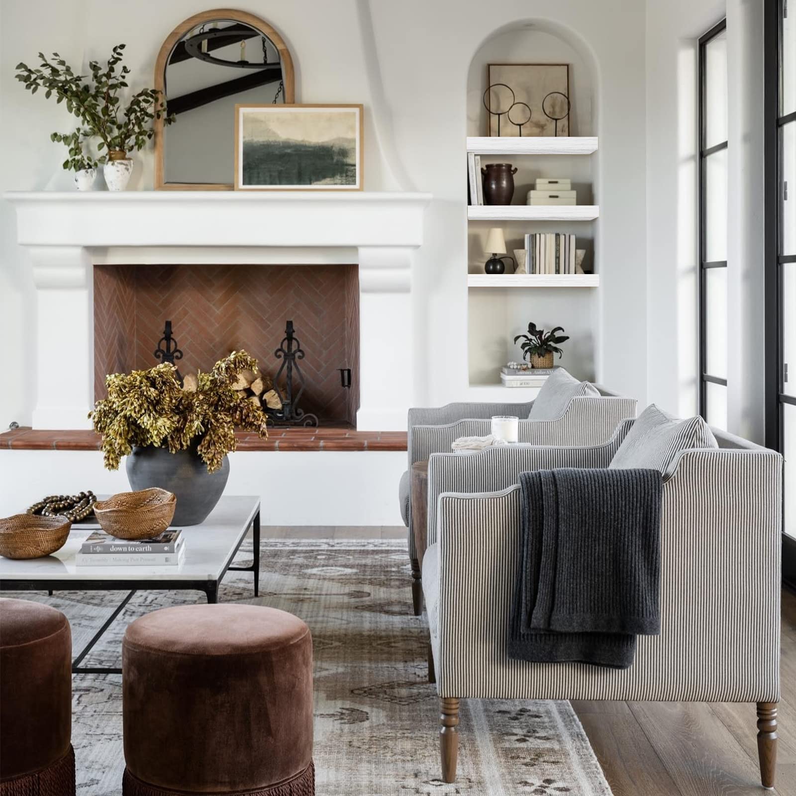 Floating Wood Shelf For Wall Display Decor