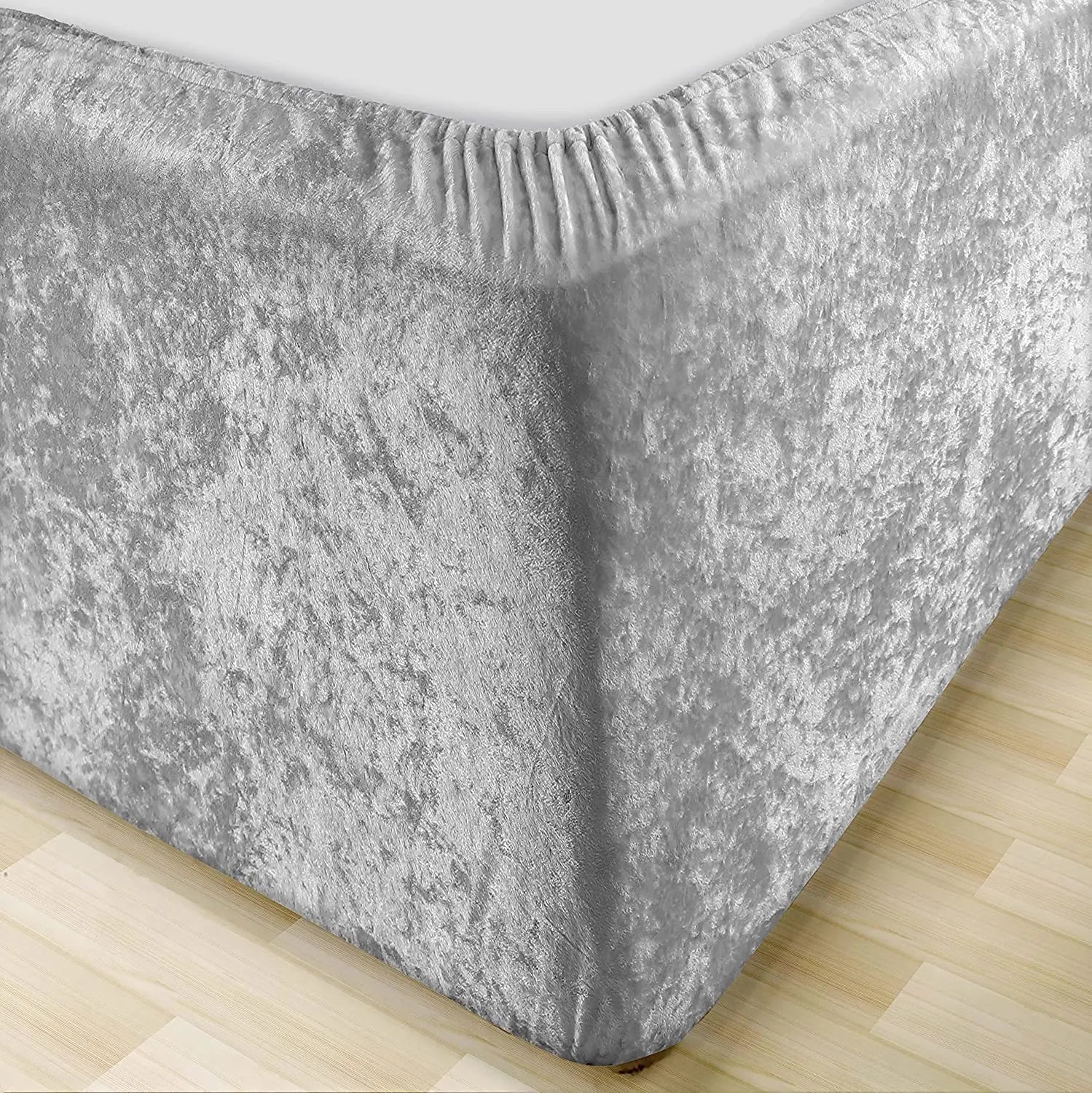 Velvet Bed Skirt With Wrap Design For Divan Frames And Base Edges