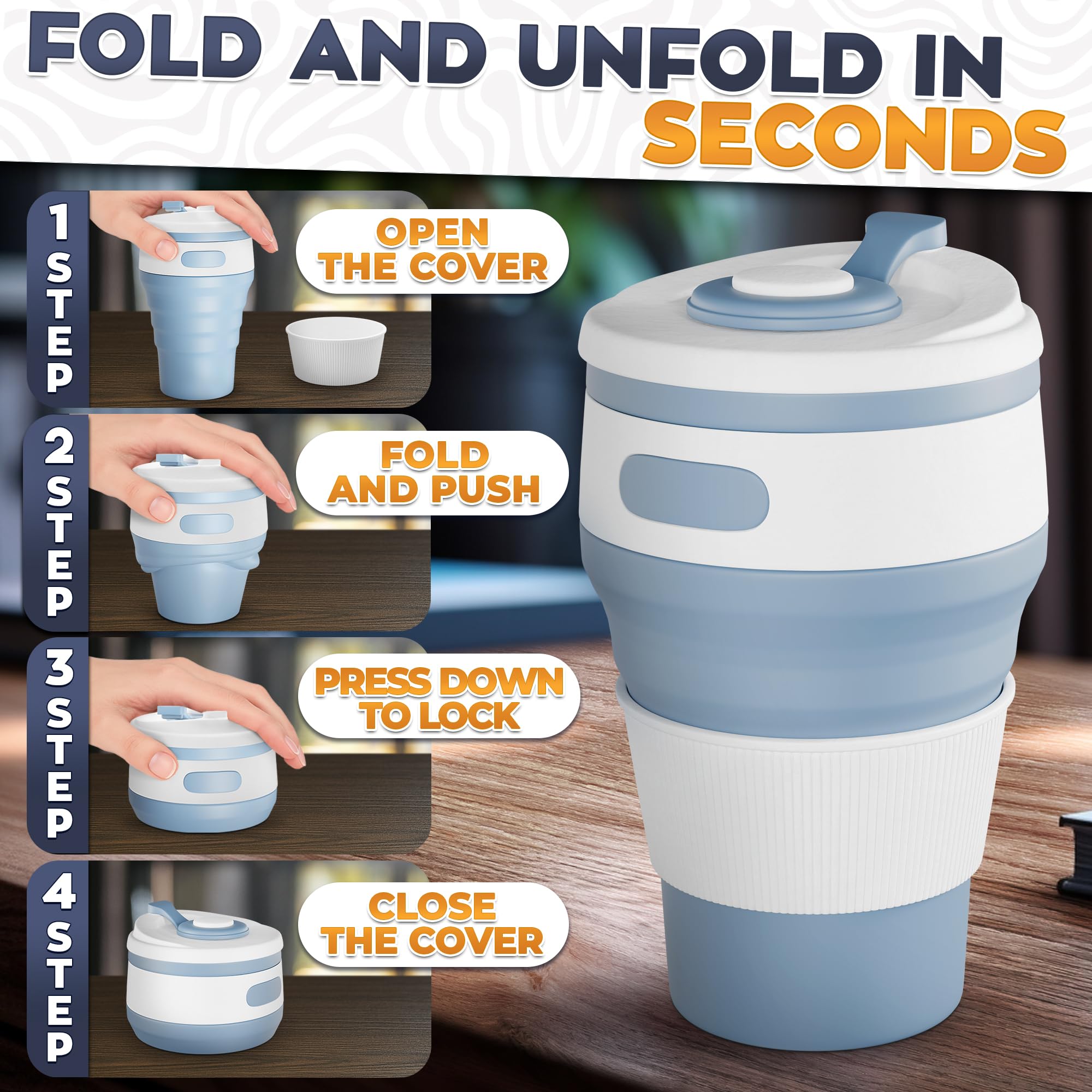 Collapsible Cup For Travel And Outdoor Use