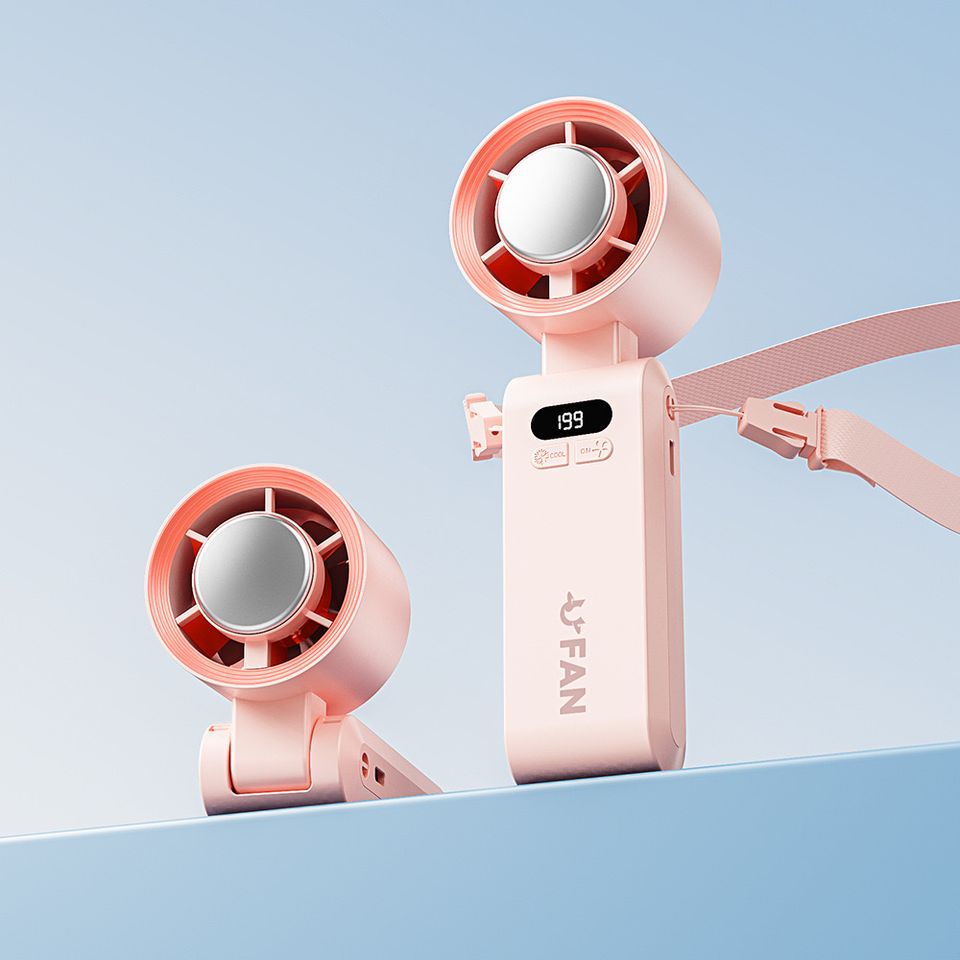 Ice Cooler Handheld Turbo Fan For Travel And Daily Use