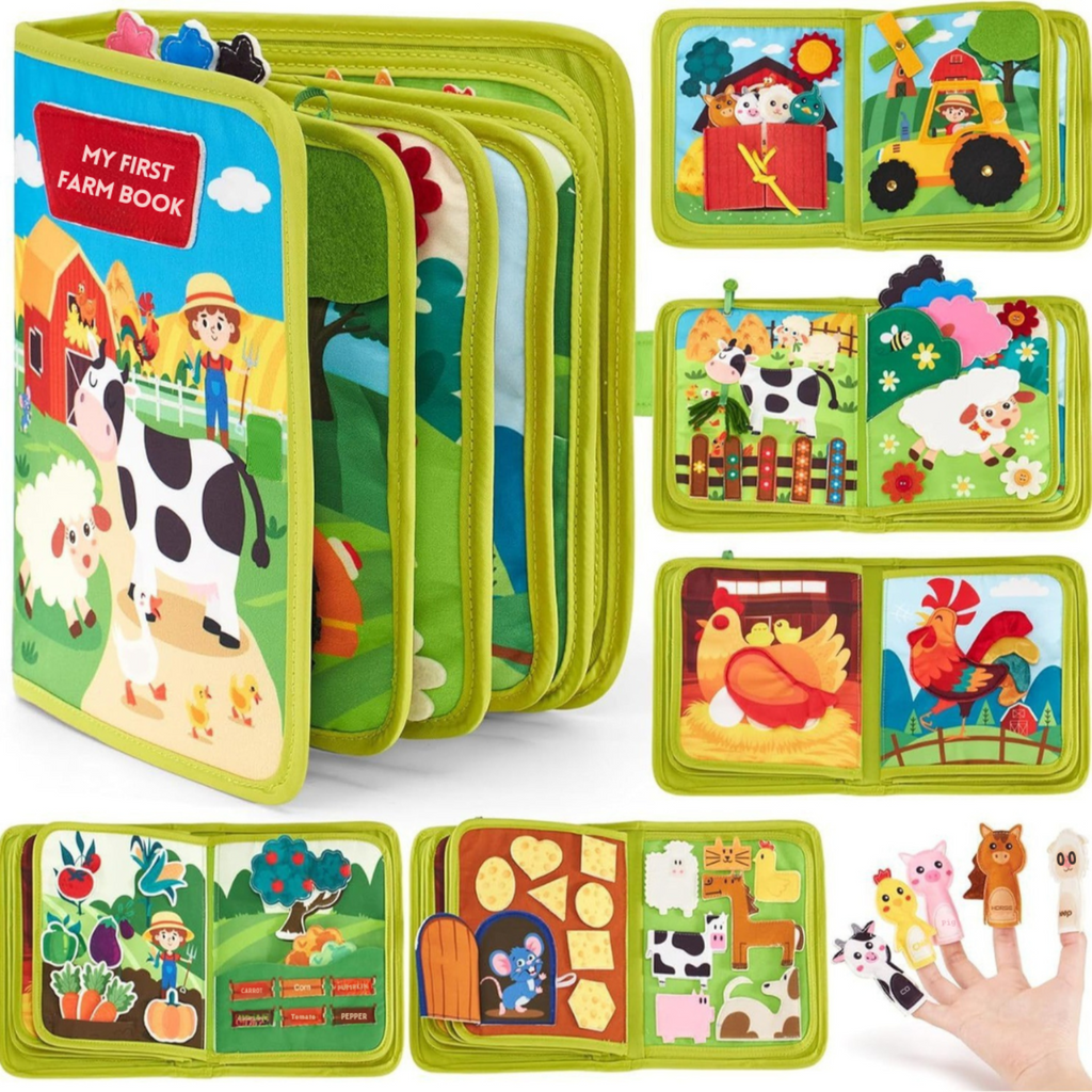 Libro interattivo per bambini Fattoria Montessori | Meowbutter