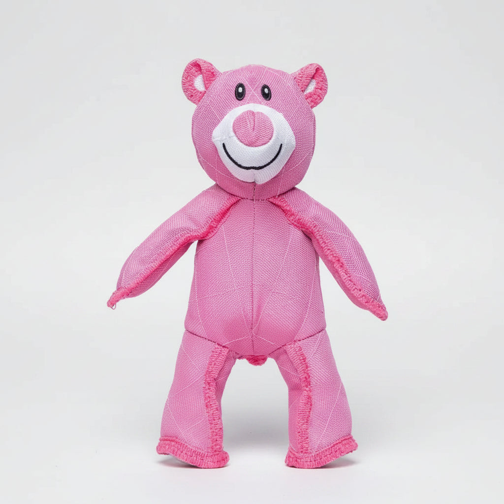 Bear-Shaped Plush Dog Toy — Chew Resistant Built-In Squeaker