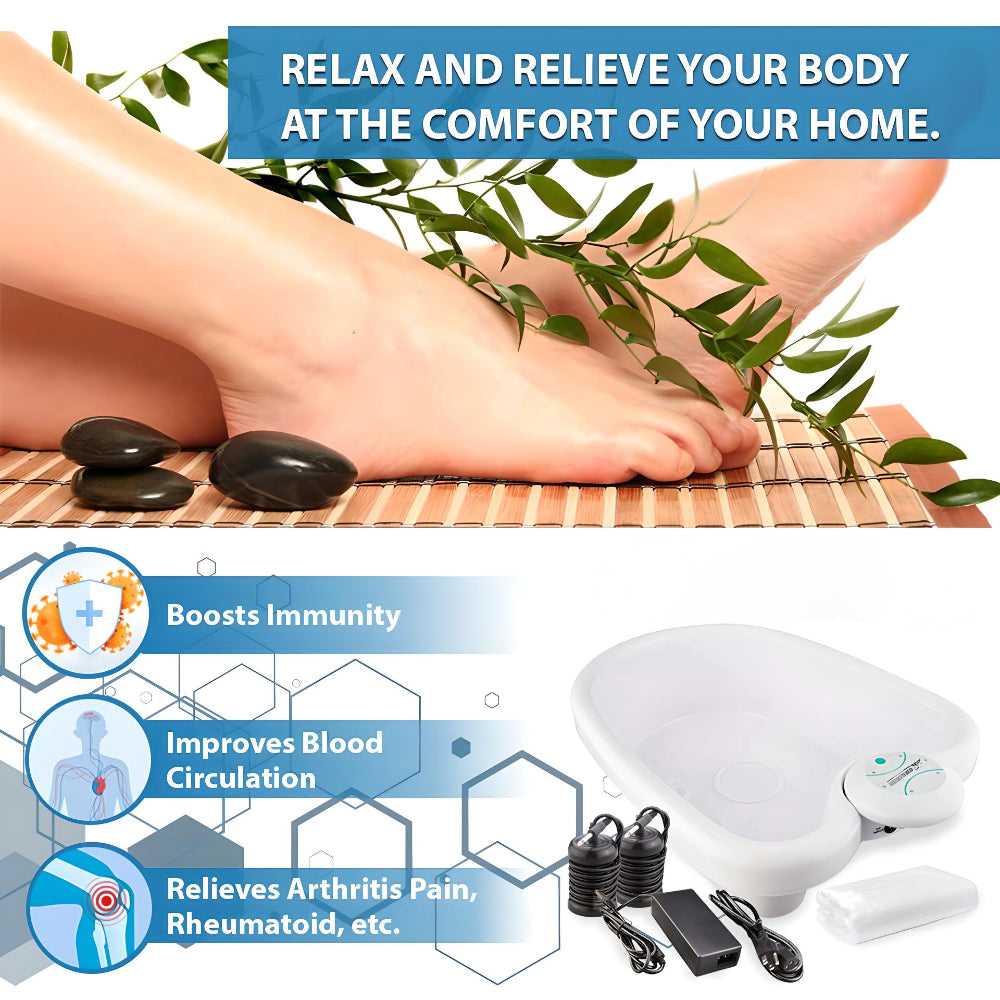 Sistema ionico per pediluvio, vaschetta portatile per spa domestica | Meowbutter