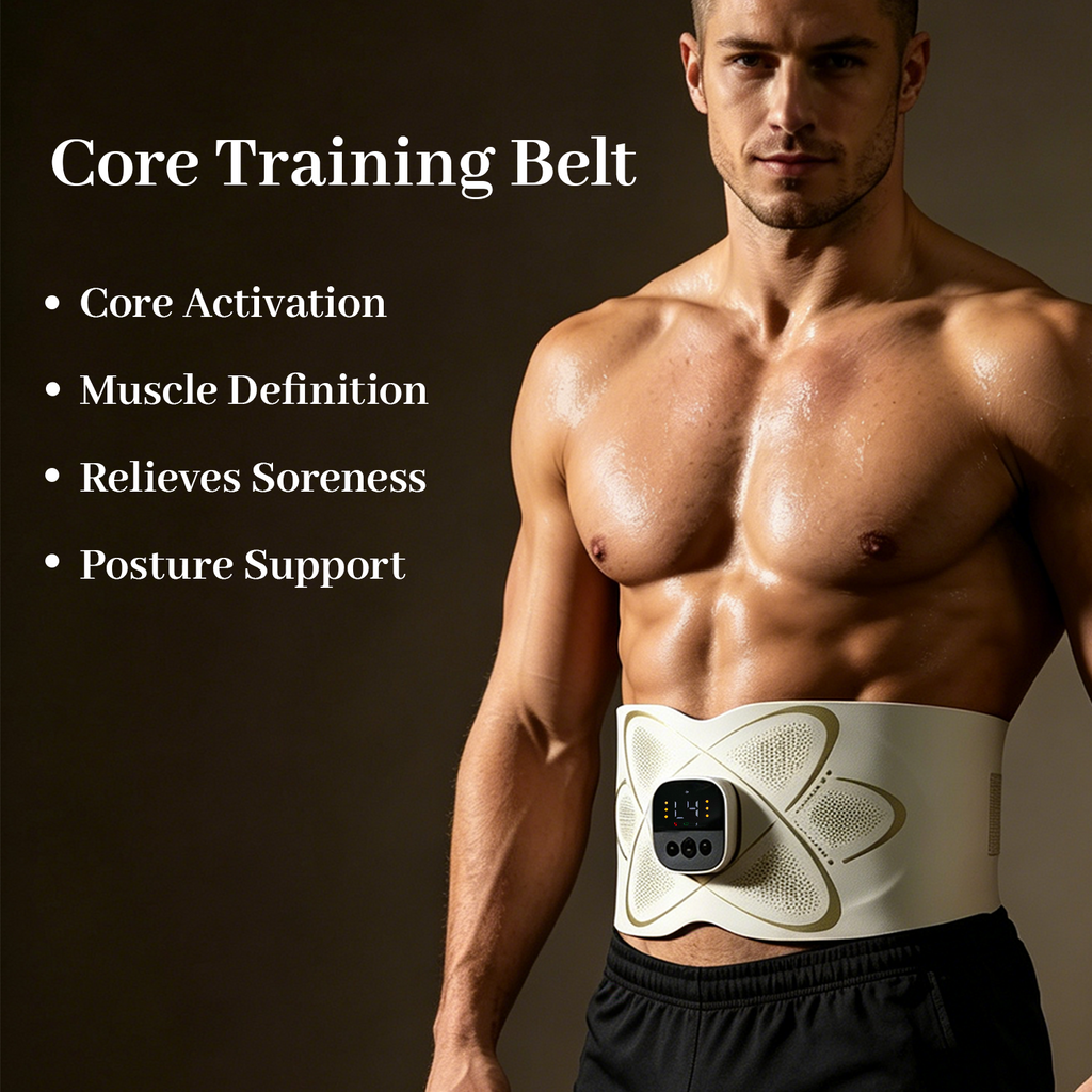 Wearable EMS Belt for Core Activation, Everyday Comfort, and a Firmer-Looking Midsection