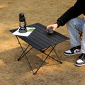 Sammenleggbart aluminium campingbord - Lettvekt - Værbestandig - 3 størrelser - Svart | meowbutter