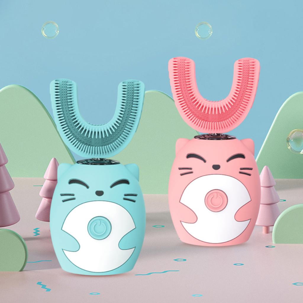 Spazzolino Elettrico per Bambini Design Divertente a Batteria | Meowbutter