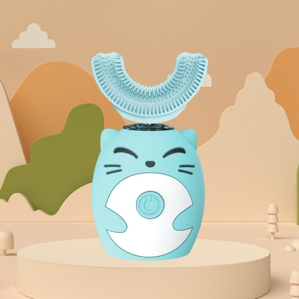 Spazzolino Elettrico per Bambini Design Divertente a Batteria | Meowbutter